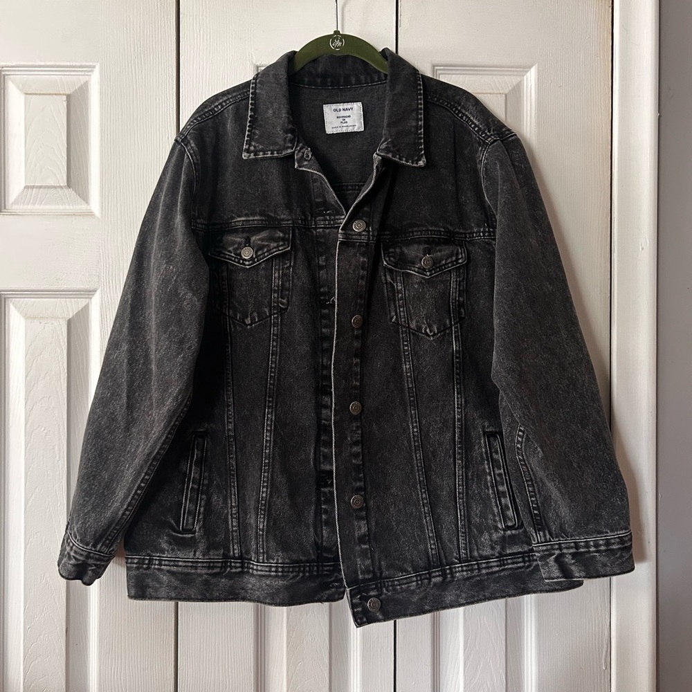 Old Navy Washed Denim Boyfriend Jacket